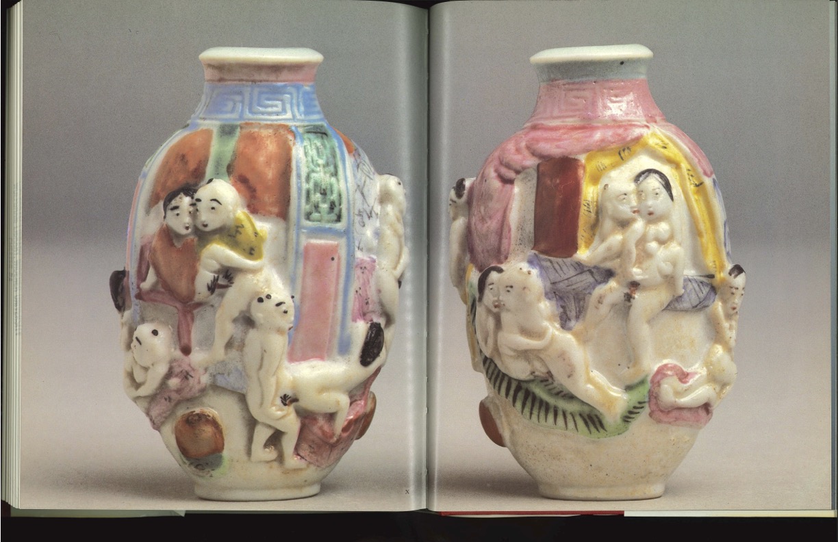 Chinese pots decorated with erotica